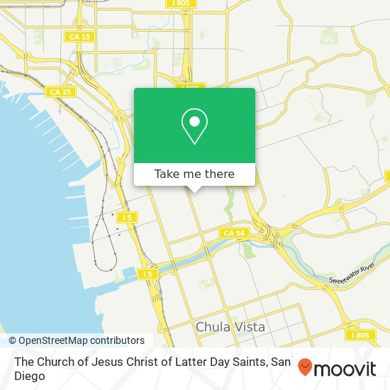 Mapa de The Church of Jesus Christ of Latter Day Saints