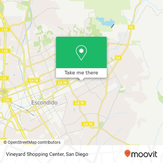 Mapa de Vineyard Shopping Center