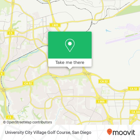 University City Village Golf Course map
