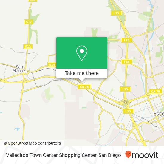 Vallecitos Town Center Shopping Center map