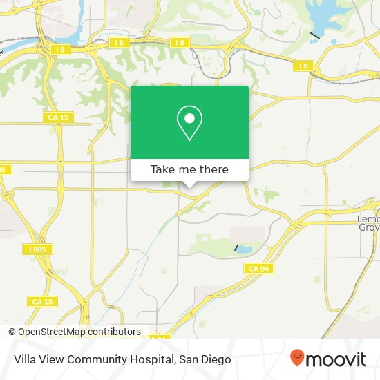 Mapa de Villa View Community Hospital