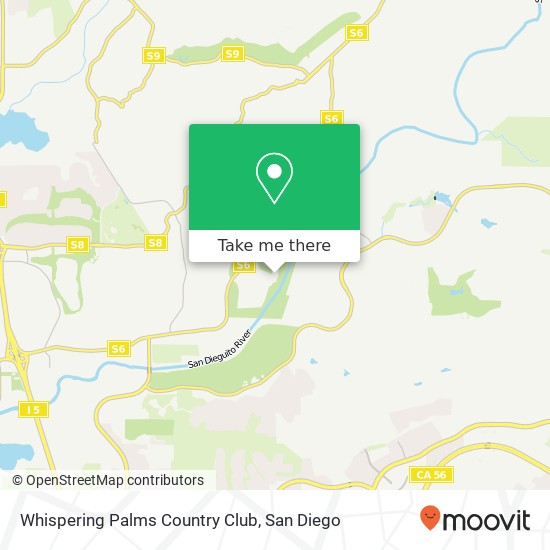 Whispering Palms Country Club map