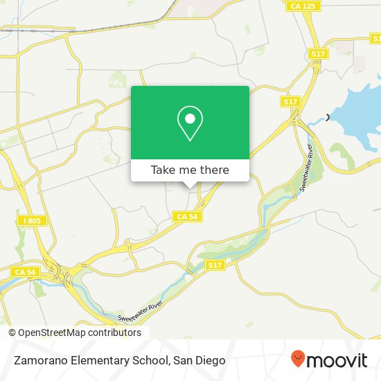 Zamorano Elementary School map