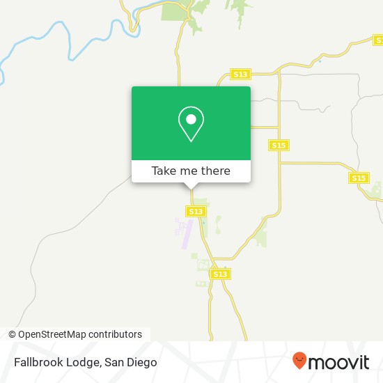 Mapa de Fallbrook Lodge