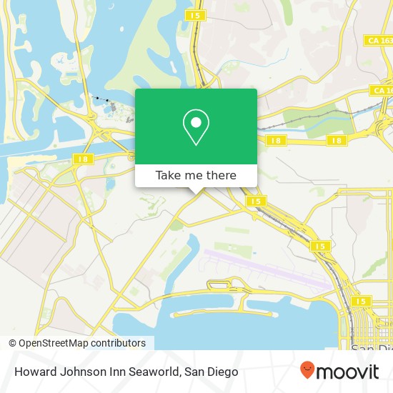 Mapa de Howard Johnson Inn Seaworld