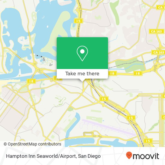 Hampton Inn Seaworld/Airport map