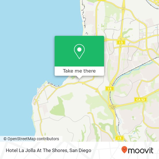 Hotel La Jolla At The Shores map