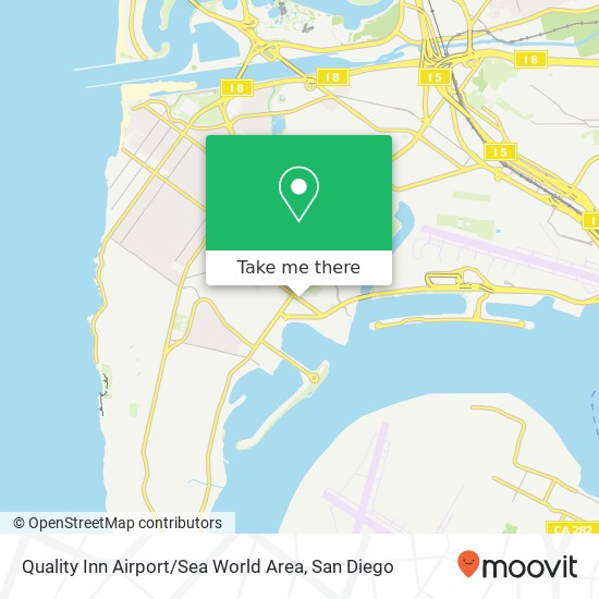 Mapa de Quality Inn Airport / Sea World Area