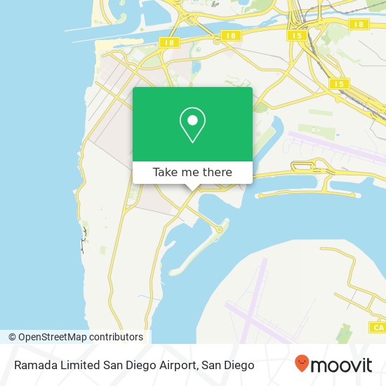 Ramada Limited San Diego Airport map
