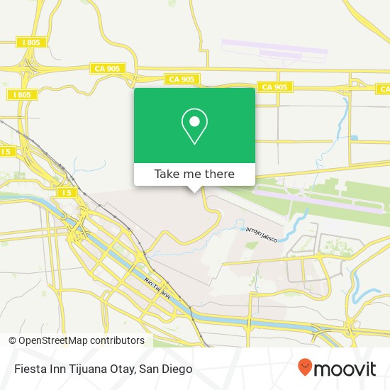 Fiesta Inn Tijuana Otay map