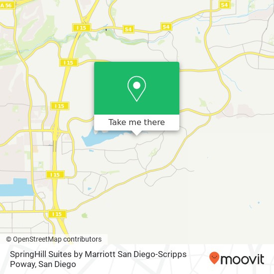 SpringHill Suites by Marriott San Diego-Scripps Poway map