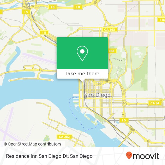 Mapa de Residence Inn San Diego Dt