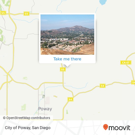 City of Poway map