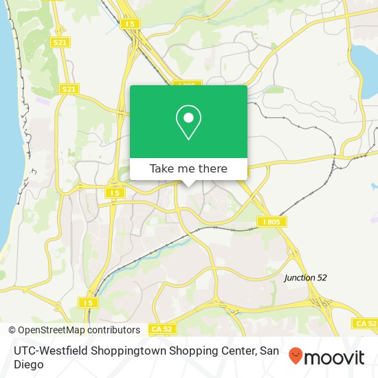 UTC-Westfield Shoppingtown Shopping Center map