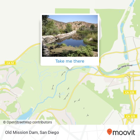 Old Mission Dam map