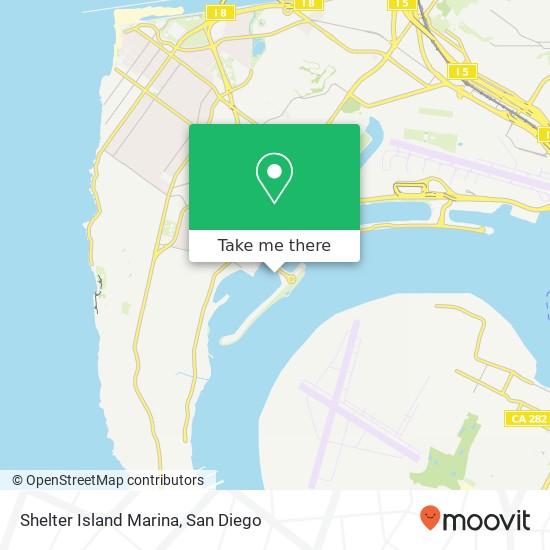 Shelter Island Marina map