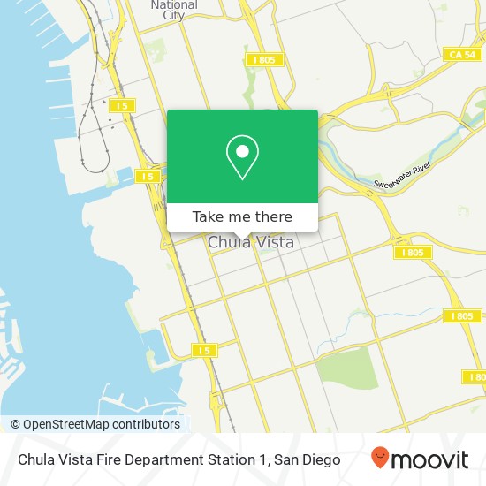 Mapa de Chula Vista Fire Department Station 1