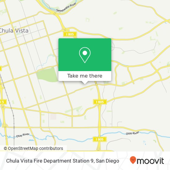 Chula Vista Fire Department Station 9 map