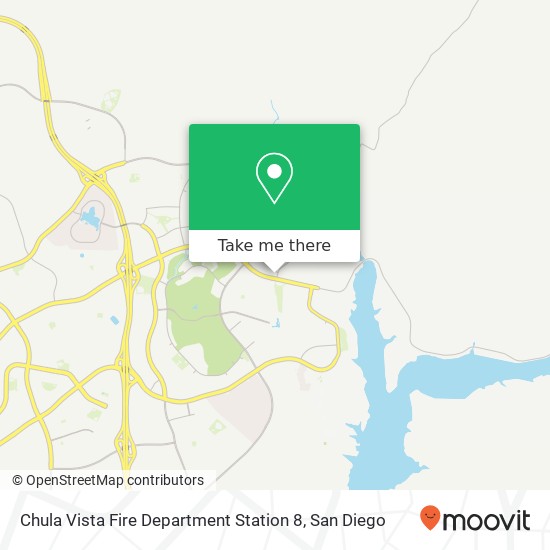 Chula Vista Fire Department Station 8 map