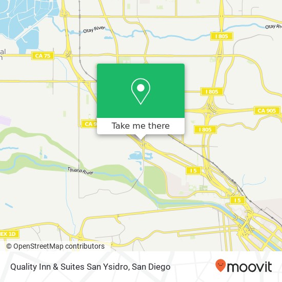 Mapa de Quality Inn & Suites San Ysidro