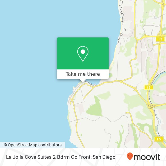 La Jolla Cove Suites 2 Bdrm Oc Front map