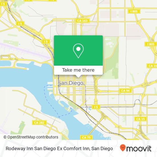 Rodeway Inn San Diego Ex Comfort Inn map