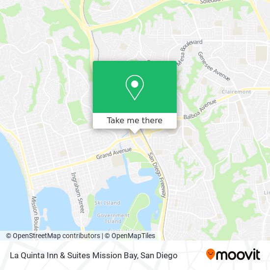 Mapa de La Quinta Inn & Suites Mission Bay