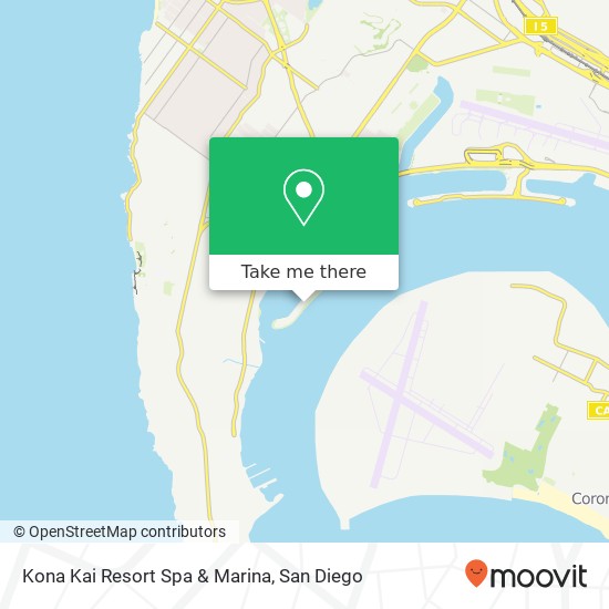 Kona Kai Resort Spa & Marina map