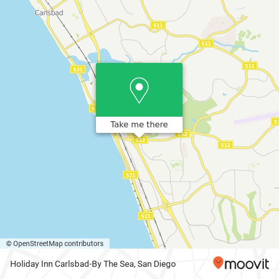 Holiday Inn Carlsbad-By The Sea map