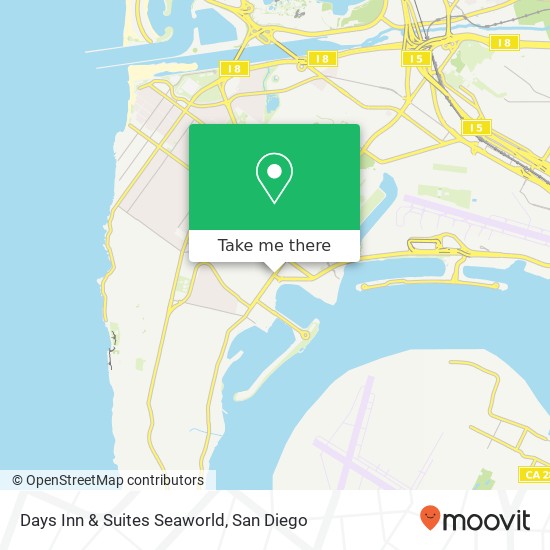 Mapa de Days Inn & Suites Seaworld