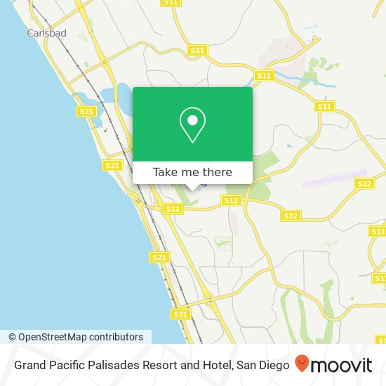 Mapa de Grand Pacific Palisades Resort and Hotel