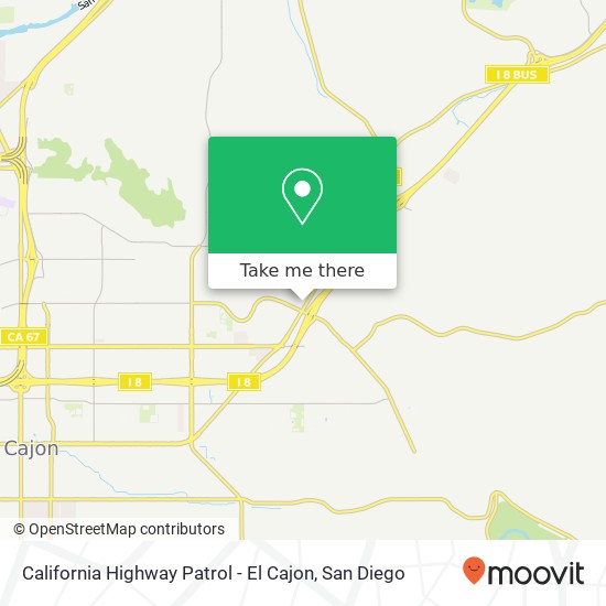 California Highway Patrol - El Cajon map