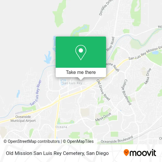 Mapa de Old Mission San Luis Rey Cemetery