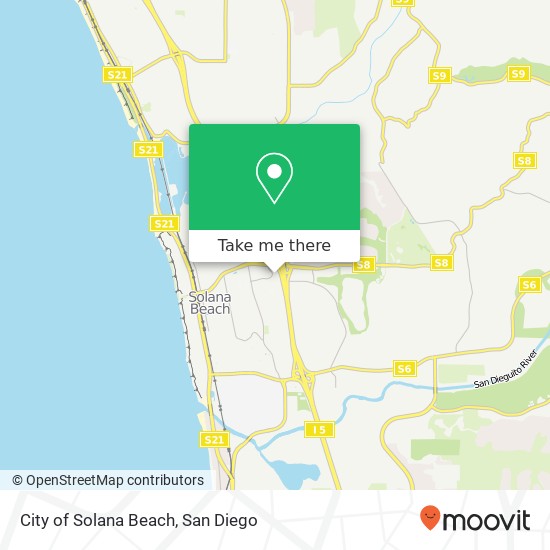 Mapa de City of Solana Beach