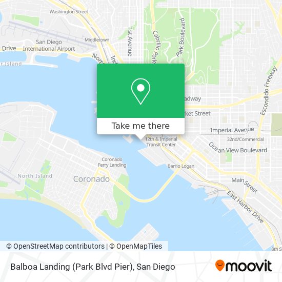 Balboa Landing (Park Blvd Pier) map