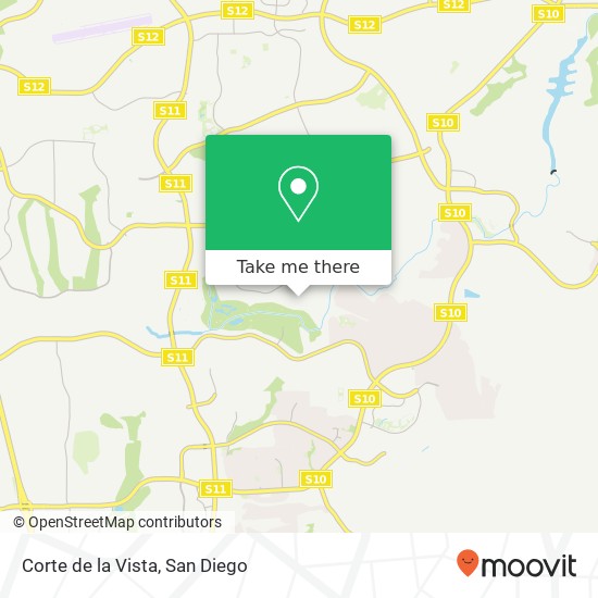Corte de la Vista map