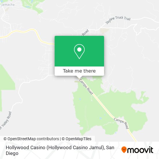 Mapa de Hollywood Casino (Hollywood Casino Jamul)