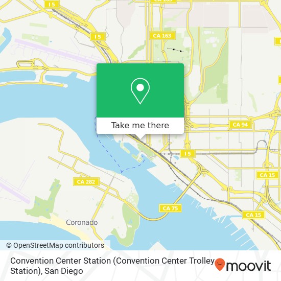Mapa de Convention Center Station