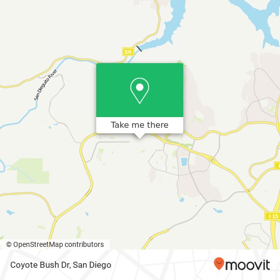 Coyote Bush Dr map