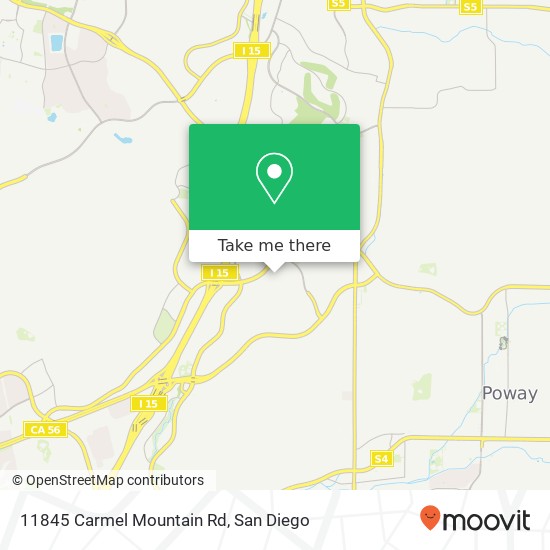 11845 Carmel Mountain Rd map