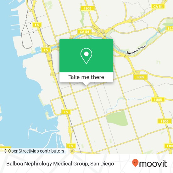 Balboa Nephrology Medical Group map