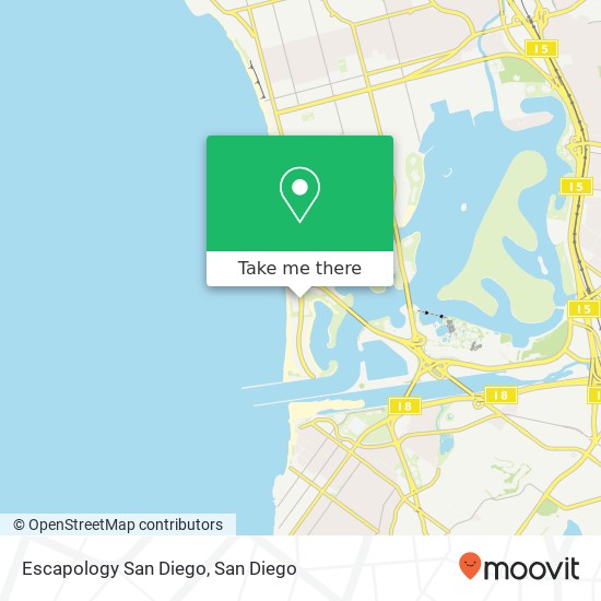 Escapology San Diego map