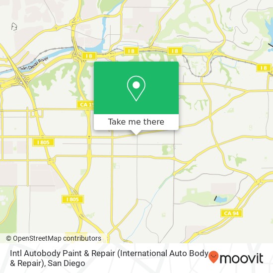 Mapa de Intl Autobody Paint & Repair (International Auto Body & Repair)