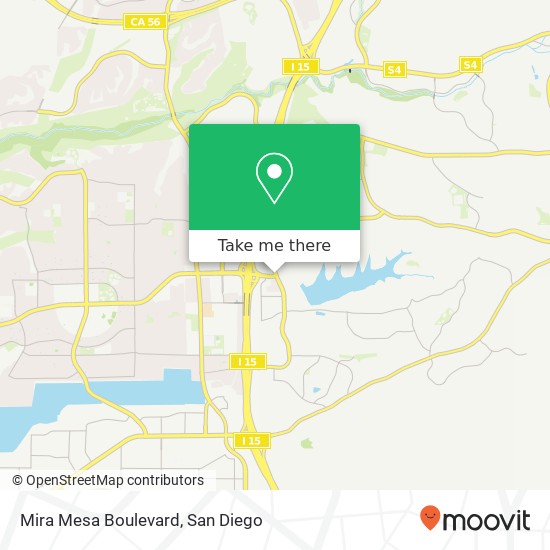 Mapa de Mira Mesa Boulevard