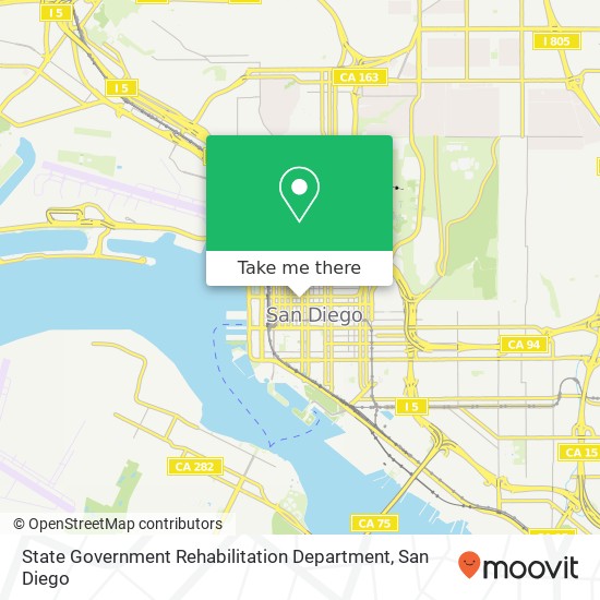 State Government Rehabilitation Department map