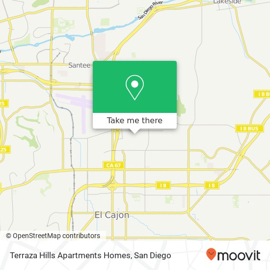 Mapa de Terraza Hills Apartments Homes
