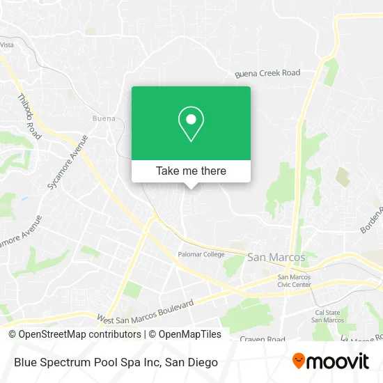 Mapa de Blue Spectrum Pool Spa Inc