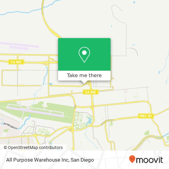 Mapa de All Purpose Warehouse Inc