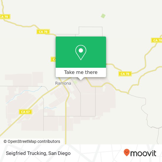 Mapa de Seigfried Trucking