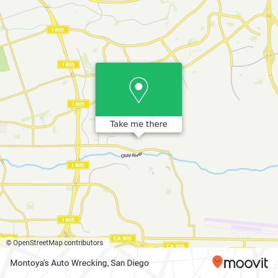 Montoya's Auto Wrecking map